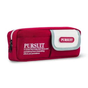 Pursuit Pencil Case – Red & White