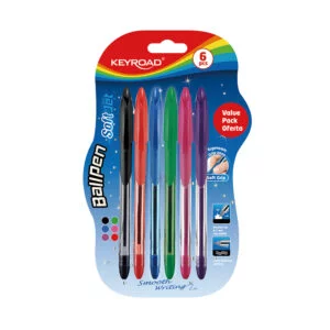 KEYROAD BALLPEN SET of 6 Colors SOFT JET KR972055