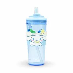Cinnamoroll Plastic Water Bottle - Blue