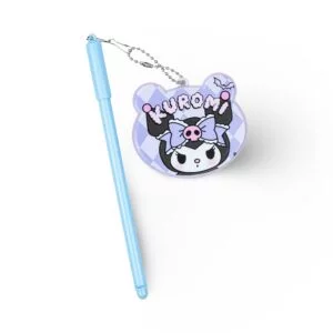 Compact Mirror & Comb with Blue Pen – Purple Bear Design