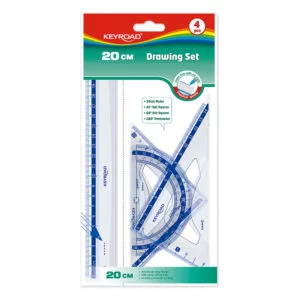 KEYROAD DRAWING SETx4 20CM KR971247