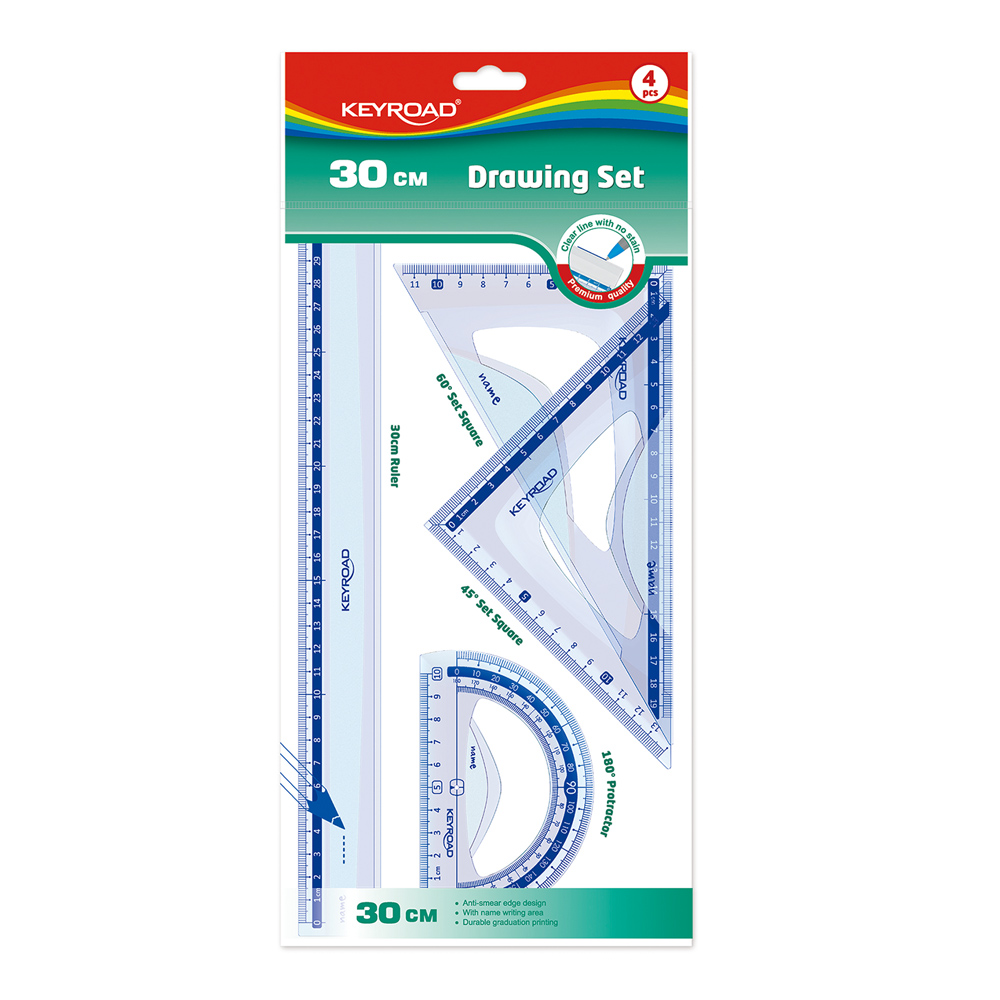Keyroad Drawing Setx4 30Cm Kr971429