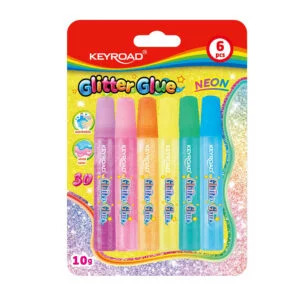 KEYROAD GLUE GLITTER NEON 6CLRS KR971938