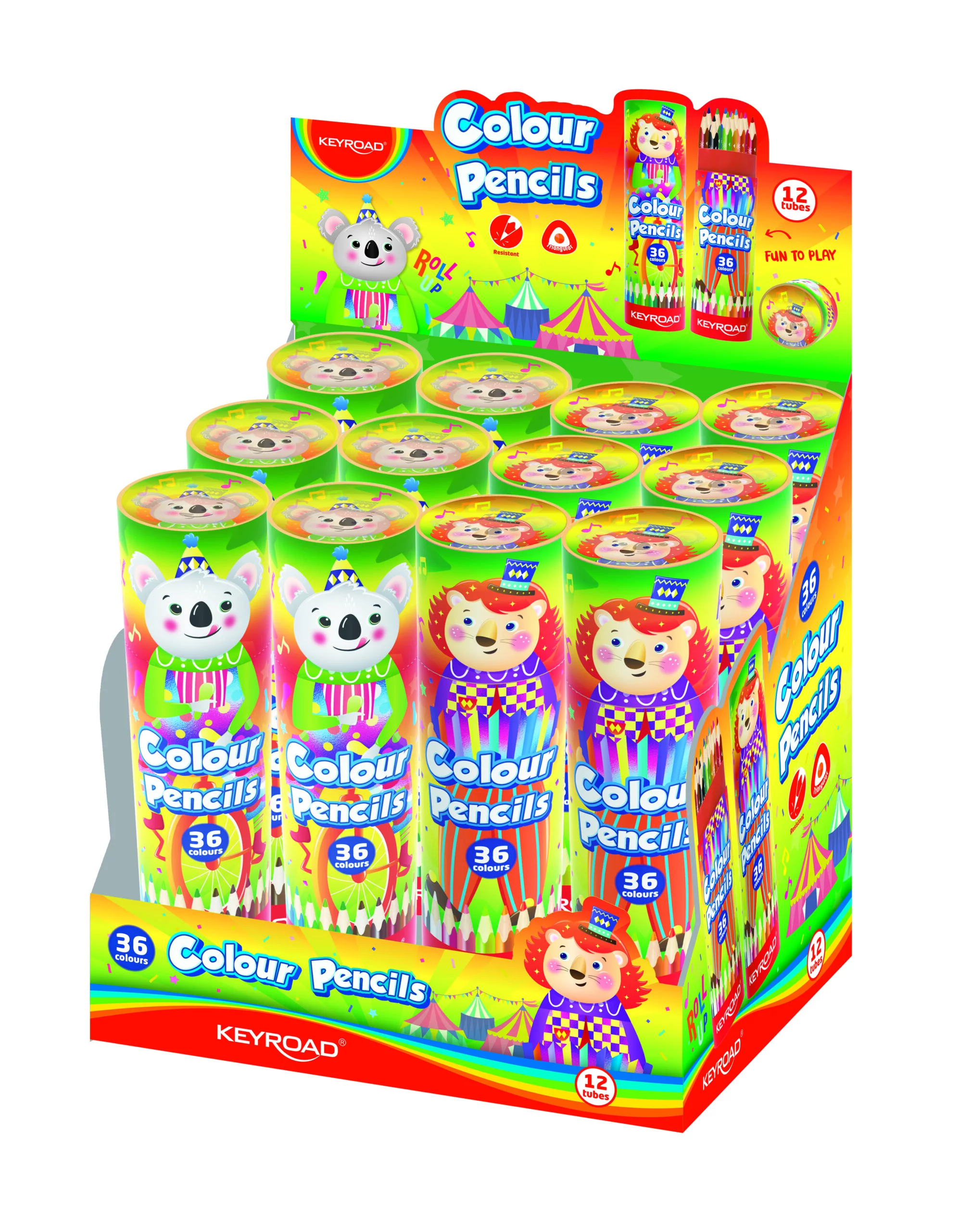 Keyroad Pencil Color X36Clr Triangle Kr972719