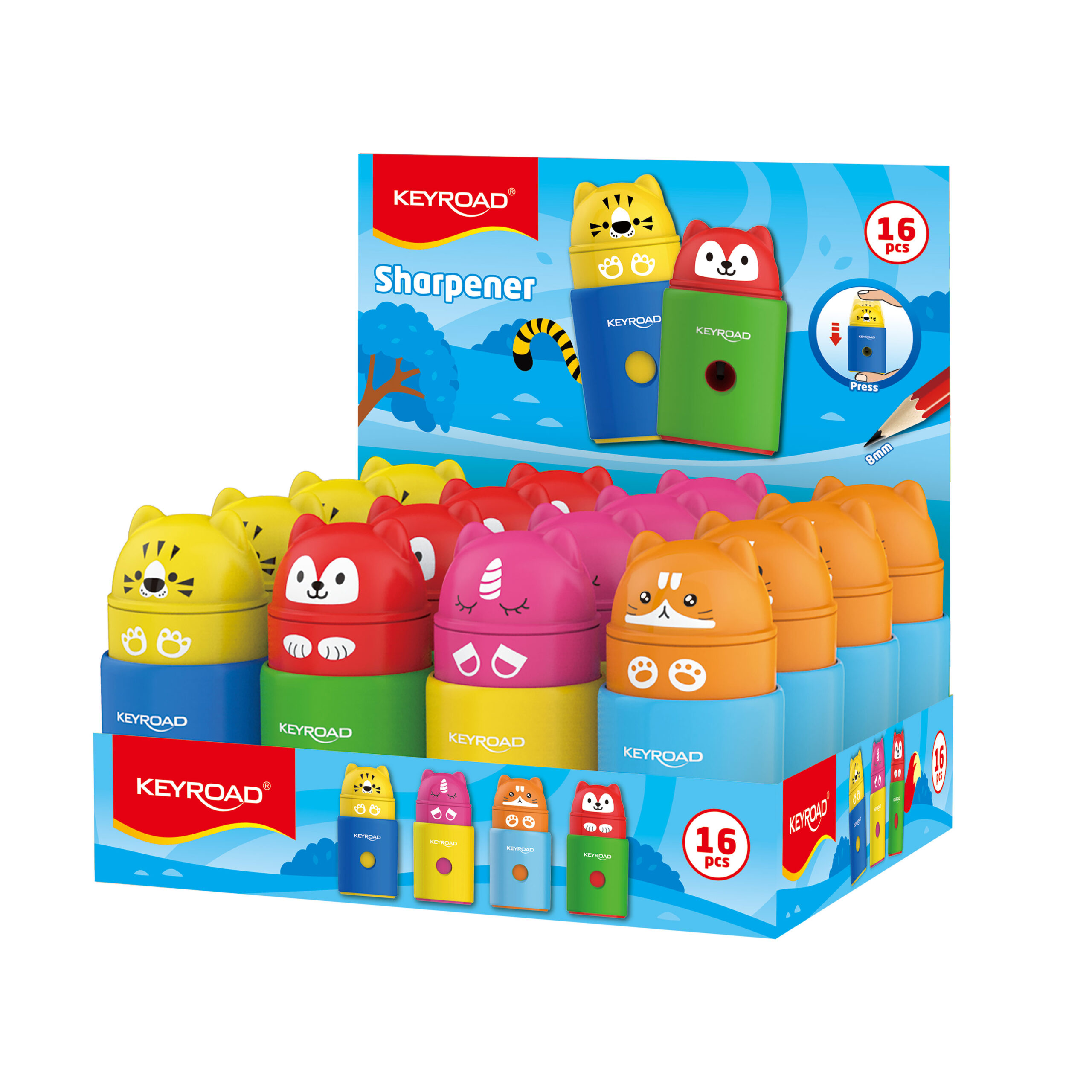 Keyroad Sharpener Pop Animal Dx16 Kr973148