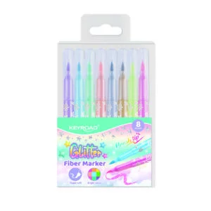 KEYROAD FIBER MARKER GLITTER X8CLR KR973324