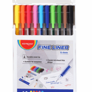 Keyroad Fine Liner Pens - 10 Colors - 0.4mm