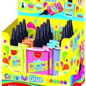 Keyroad Colourful Glue - Washable - 12 Pcs