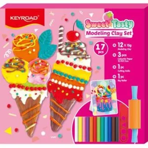 Keyroad Sweet & Tasty Modeling Clay Set - 17 Pcs