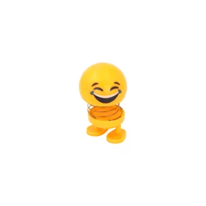 Emoji Spring Doll – Smiling Bobble Head Toy
