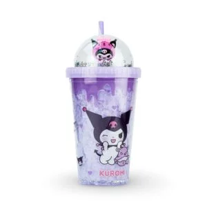 Kuromi Character Dome Tumbler with Straw – Light Purple