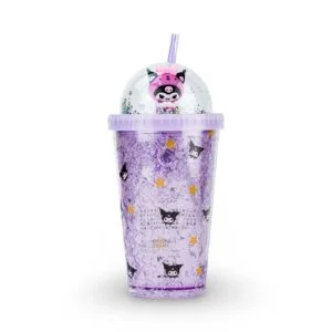 Kuromi Character Dome Tumbler with Straw – Light Violet