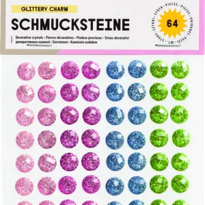 Folia Jewel stones GLITTERY CHARM, self adhesive,80 pieces