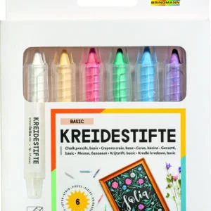 Folia Chalk pencils BASIC,6 pcs, assorted colours