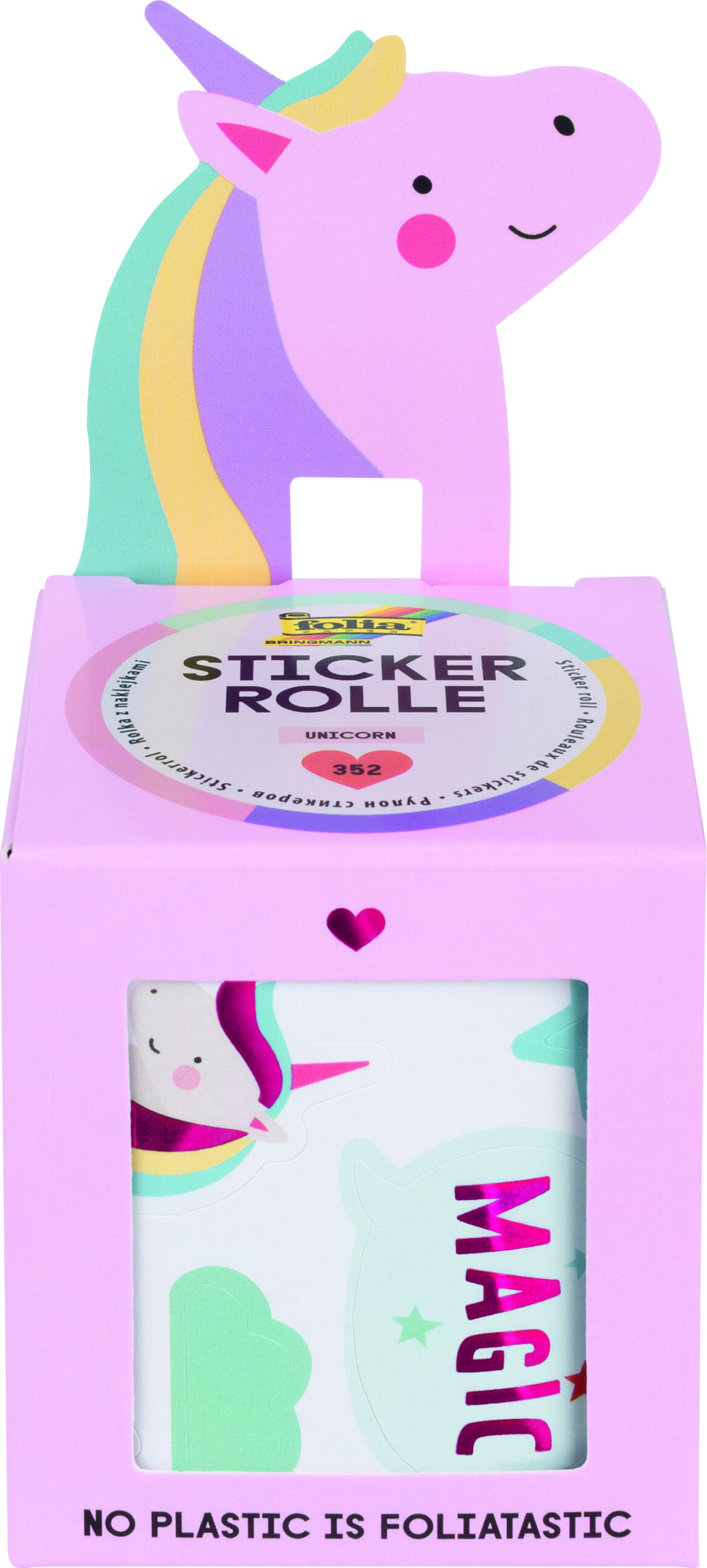 Folia Sticker Roll Unicorn, 4M