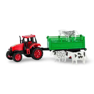 Farm Tractor with Animals – Educational Farm Play Set