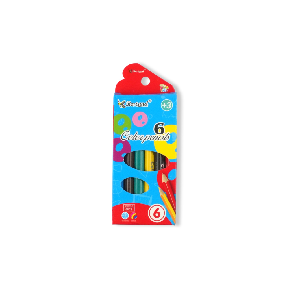 Bertrand Color Pencils Set Of 6 - Bright Colors
