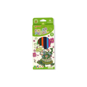 Yalong Fairy Flavor Color Pencils Set of 12 - Pink, Red, Green, Turtle Box