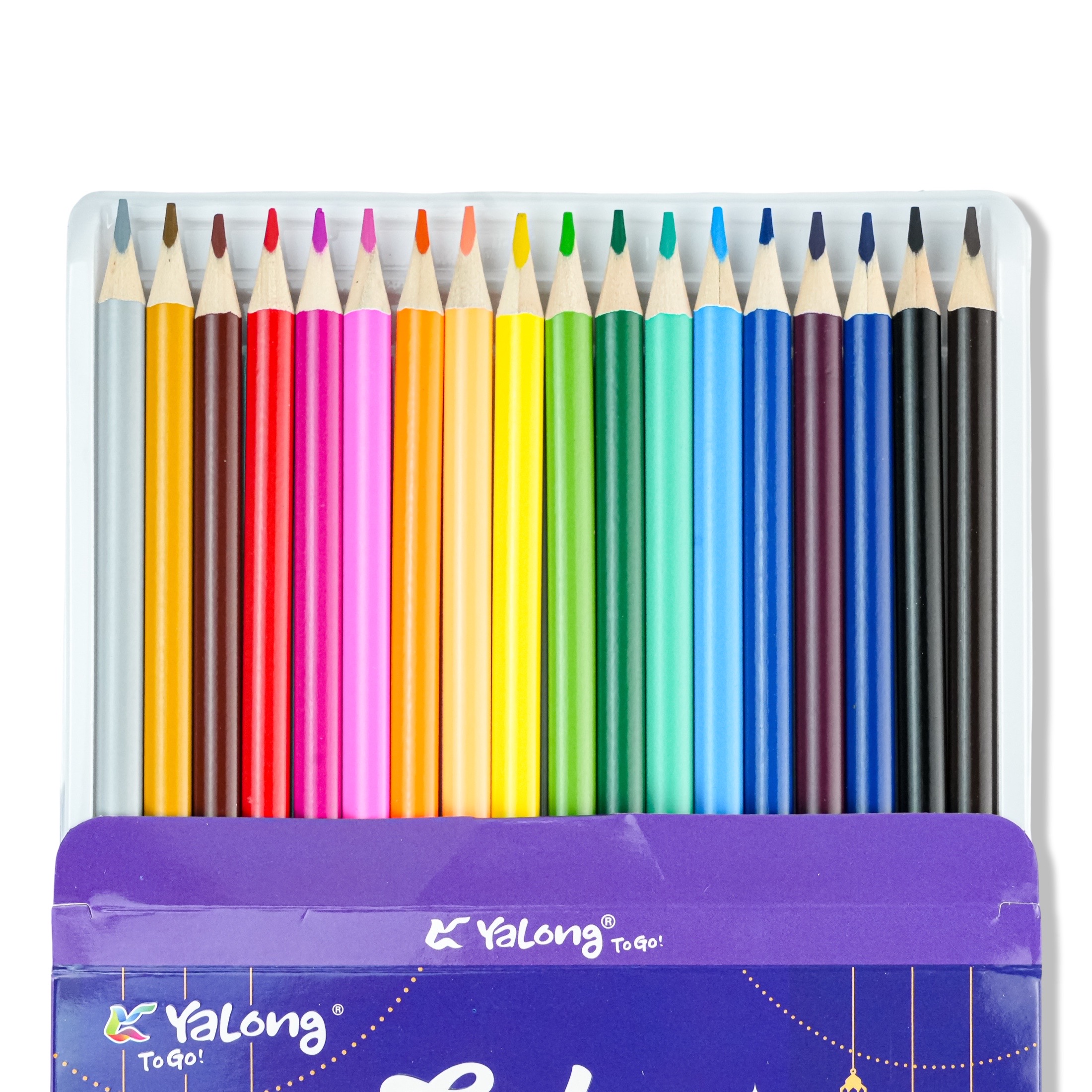 Yalong Muslim Color Pencils Set Of 18 - Pink, Blue, Green, Purple Box (Hijab Girl Design) - Image 5