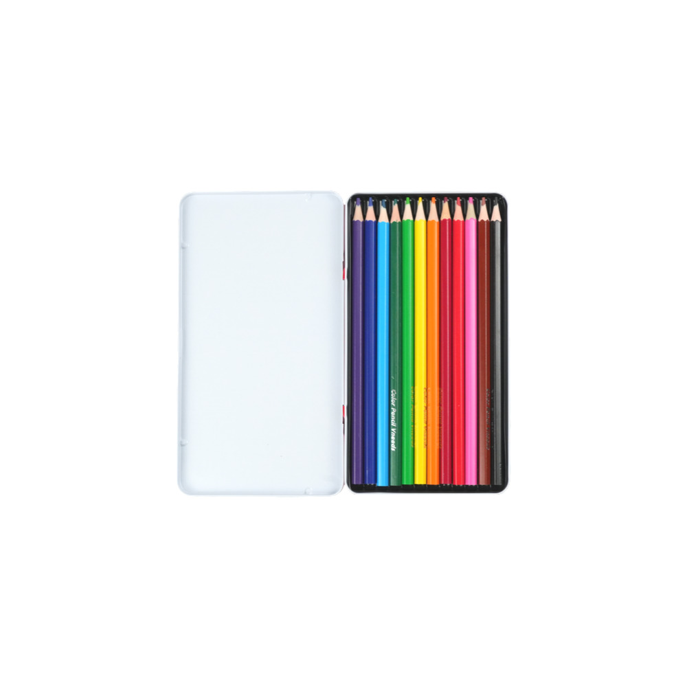 Vneeds Color Pencils Set Of 12 - Bird Design (Metal Box) - Image 2
