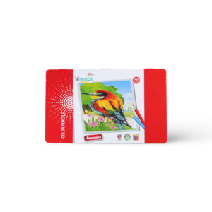 Vneeds Color Pencils Set of 36 - Bird Design (Metal Box)