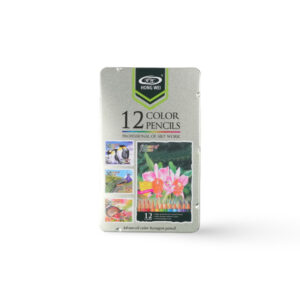 Hong Wei Professional Color Pencils Set of 12 - Metal Box