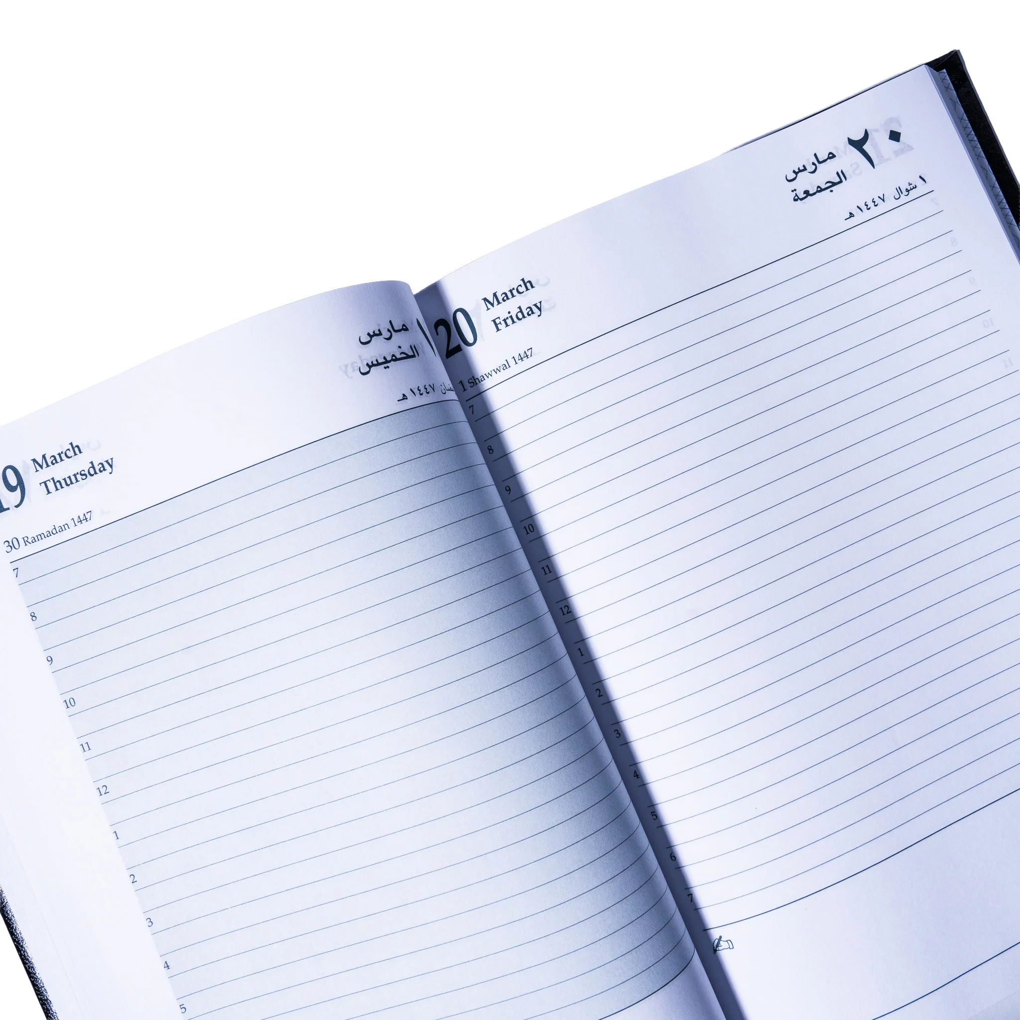 Premium 2026 Daily Planner – Padded Hard Cover – A5 – Red / Black - Image 3