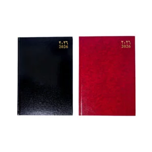 2026 Daily Planner – Hard Cover – A4 – Black / Red