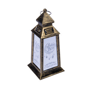 Ramadan LED Lantern – Classic Gold Finish