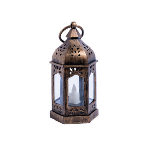 Antique Bronze Ramadan LED Lantern – Traditional Style with led light