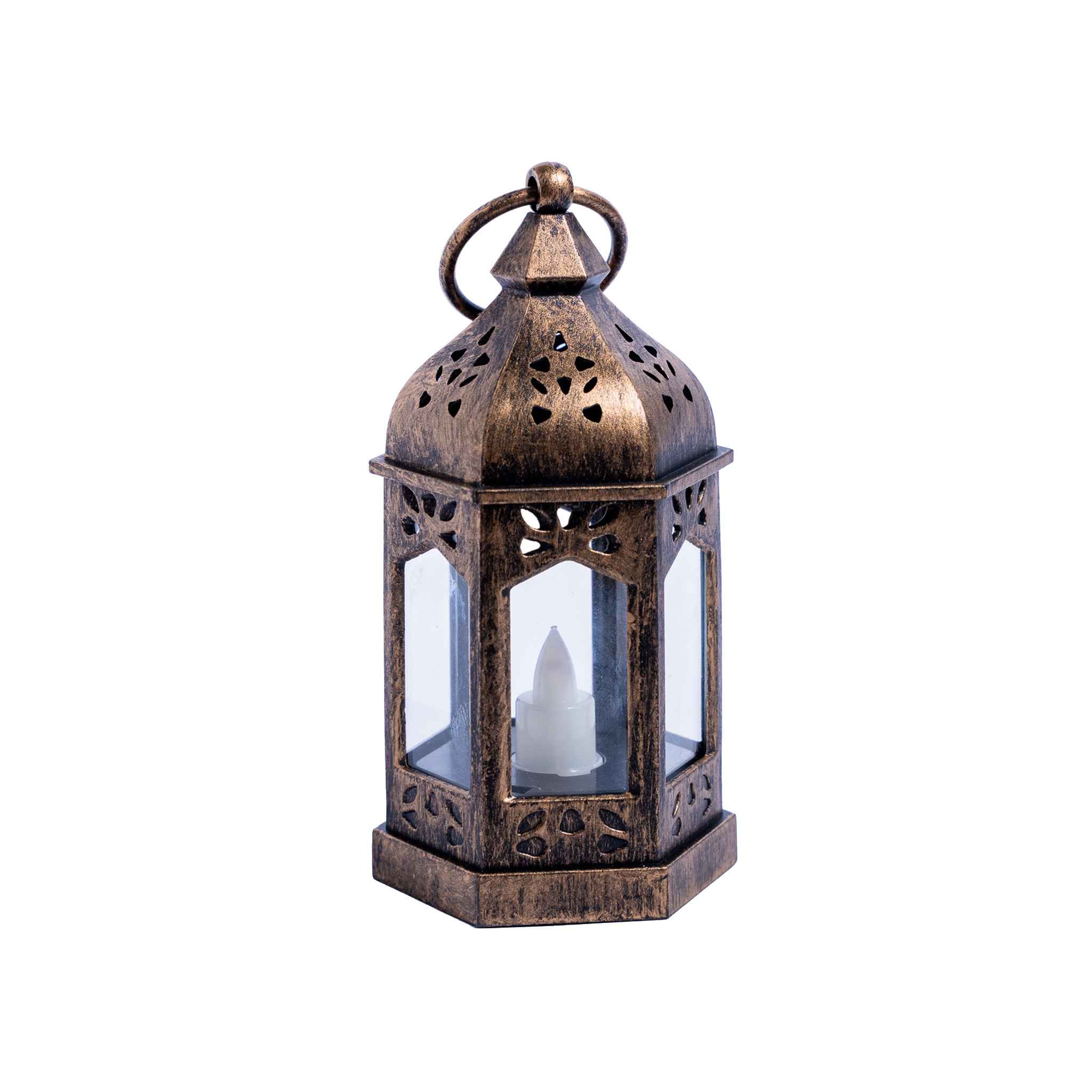 Antique Bronze Ramadan Led Lantern – Traditional Style With Led Light