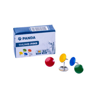 PANDA Thumb Pins Gold, Silver, Assorted Colors - Assorted Colors