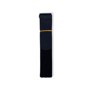 Fabric Notebook Strap Belt with Metal Buckle Black Single