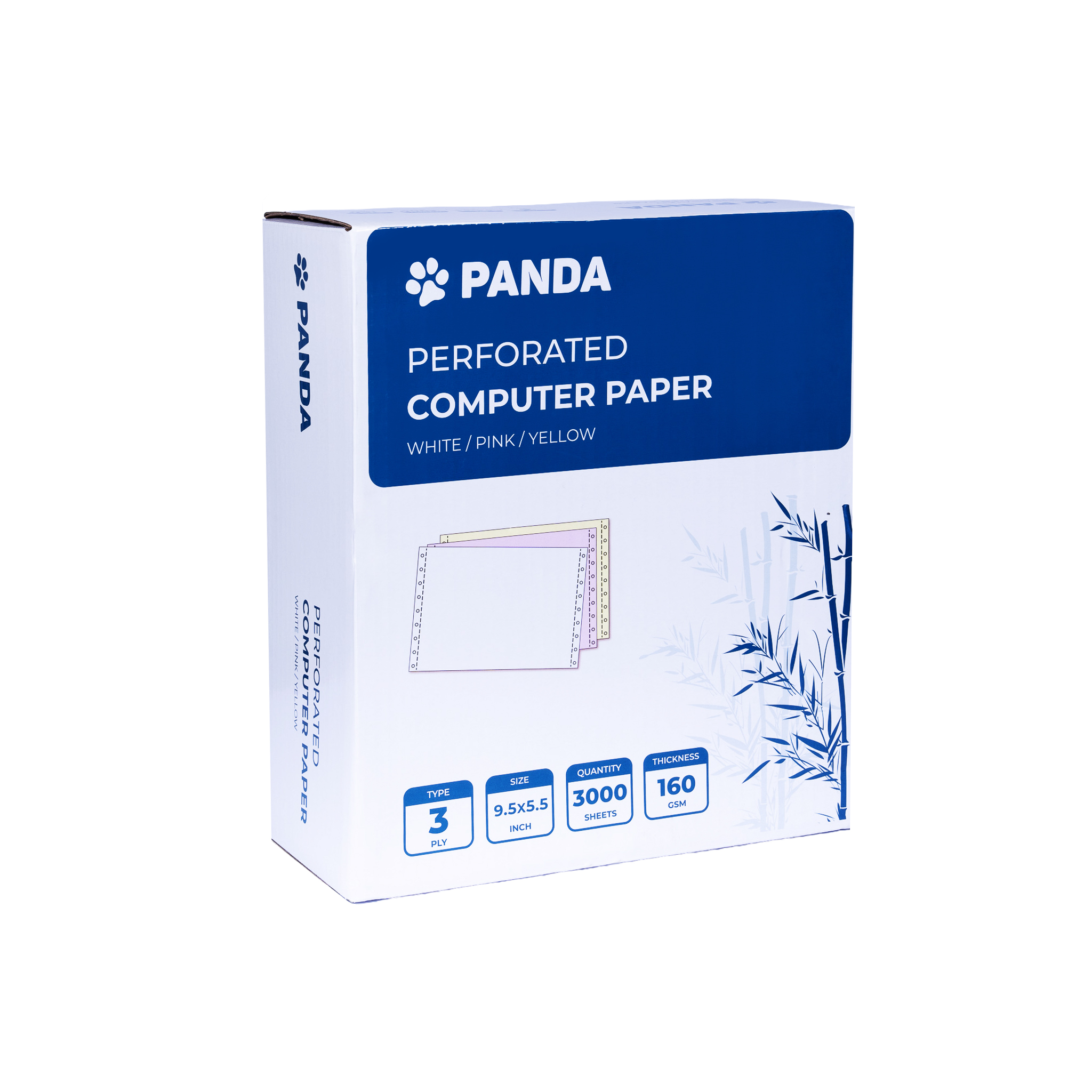 Panda Computer Paper Premium Bright Blank 9.5&Quot; X 5.5&Quot;